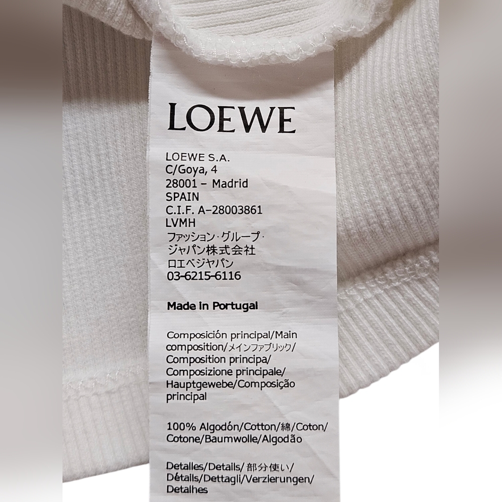 Loewe Anagram Ribbed Knit Tank Top In White Women's Size Medium - Picture 6 of 10
